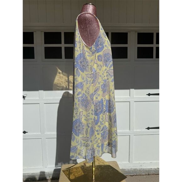 Tommy Hilfiger Women's Sleeveless Floral Print Dress Yellow Size 14 Knee-Length - Picture 4 of 11